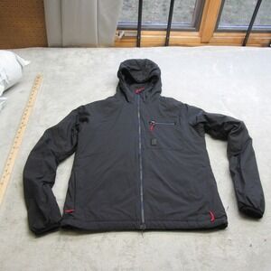 Topo Designs Jacket Women Small Black Hooded Waterproof Lightweight Outdoor Rain